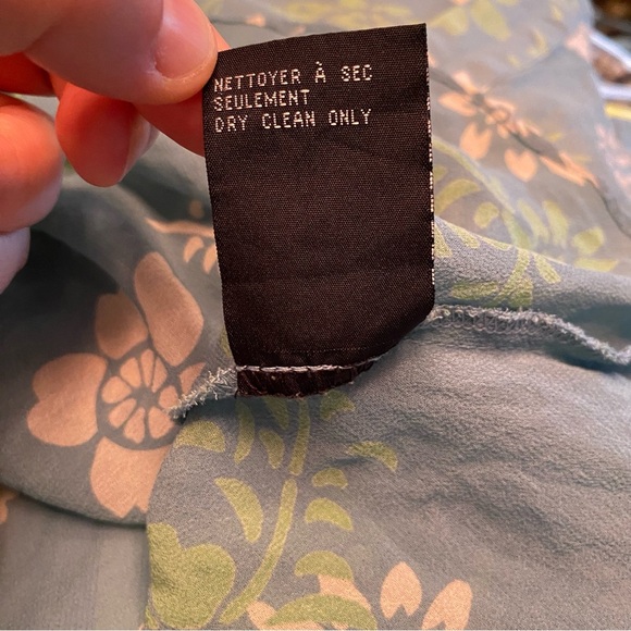 Vintage Jacob blouse 100% Silk faux wrap style - Picture 8 of 9